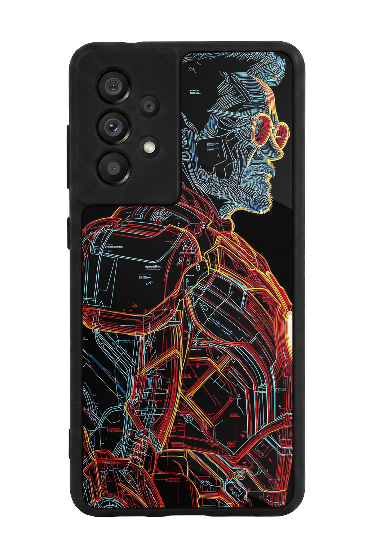 Samsung Galaxy A73 Uyumlu Iron Man ( Demir Adam ) Tasarımlı Glossy Premium Kılıf