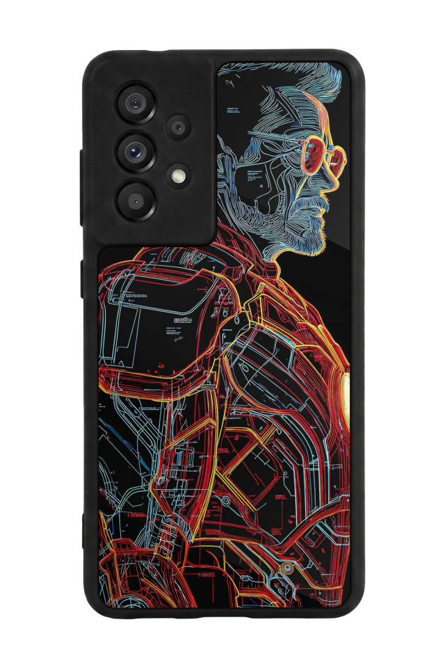 Samsung Galaxy A73 Uyumlu Iron Man ( Demir Adam ) Tasarımlı Glossy Premium Kılıf