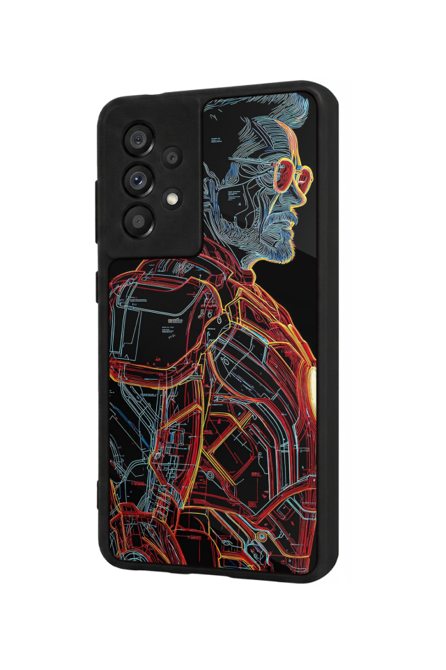 Samsung Galaxy A73 Uyumlu Iron Man ( Demir Adam ) Tasarımlı Glossy Premium Kılıf