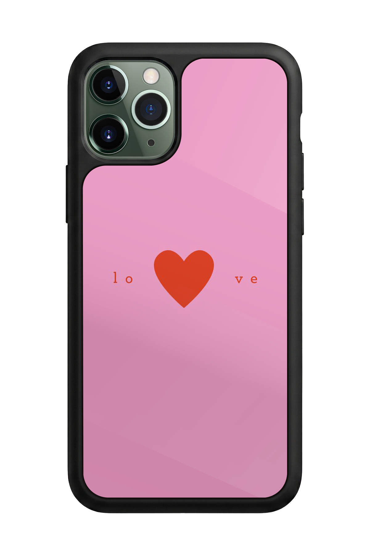 iPhone 11 Pro Max Uyumlu Kalp Love Tasarımlı Glossy Premium Kılıf