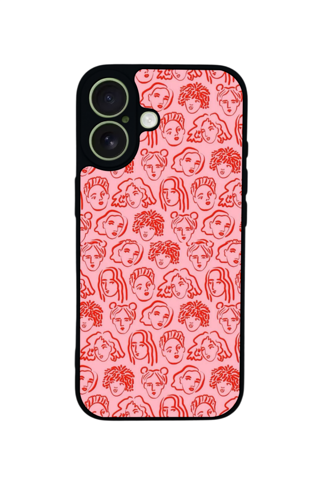 iPhone 17 Uyumlu Line Art Tasarımlı Glossy Premium Kılıf