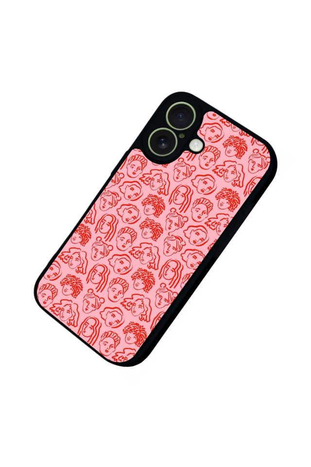 iPhone 17 Uyumlu Line Art Tasarımlı Glossy Premium Kılıf