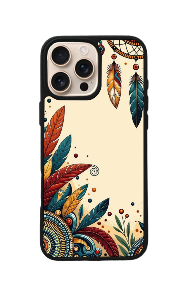 iPhone 16 Pro Max Uyumlu Mandala Tasarımlı Glossy Premium Kılıf