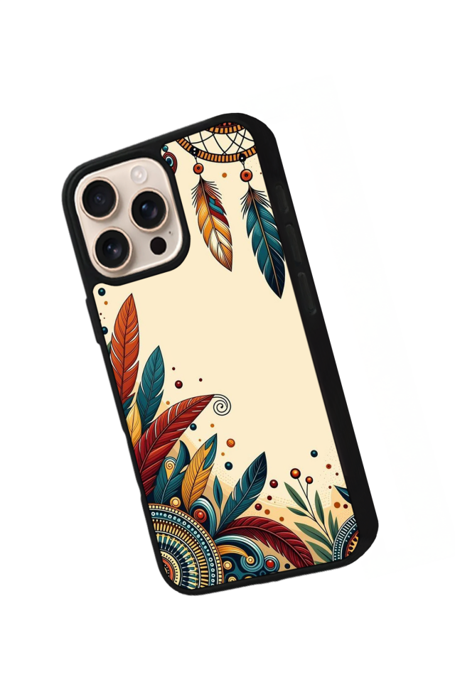 iPhone 16 Pro Max Uyumlu Mandala Tasarımlı Glossy Premium Kılıf