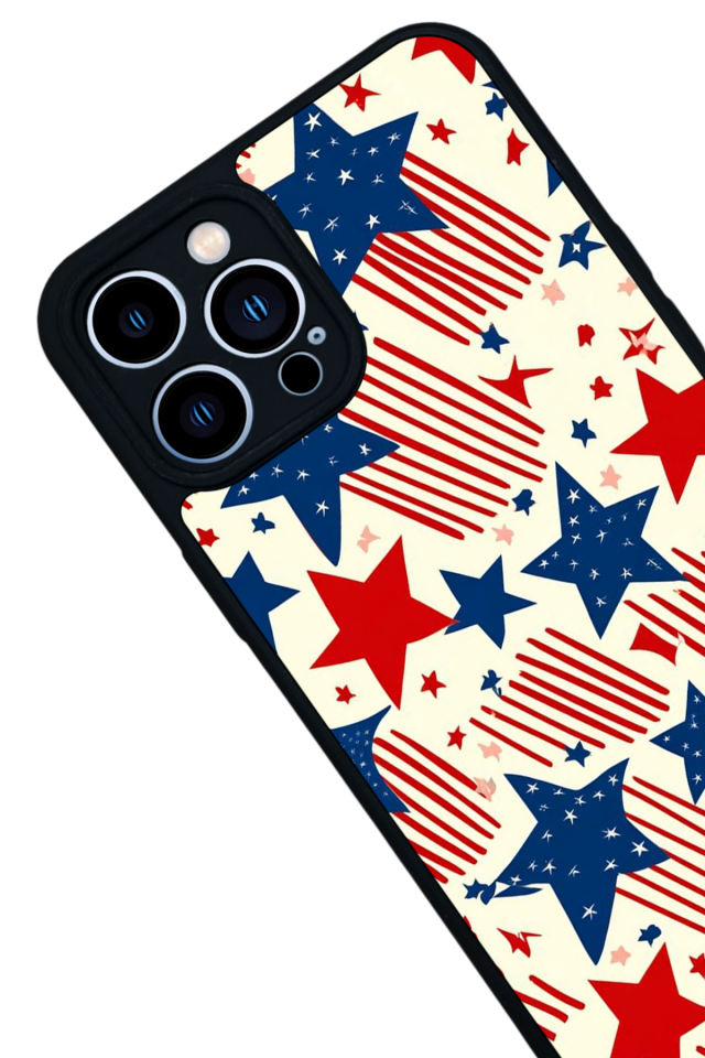 iPhone 13 Pro Max Uyumlu Retro Yildizlar Tasarımlı Glossy Premium Kılıf