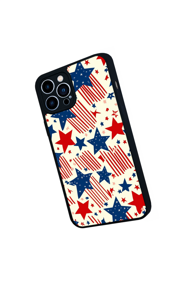 iPhone 13 Pro Max Uyumlu Retro Yildizlar Tasarımlı Glossy Premium Kılıf