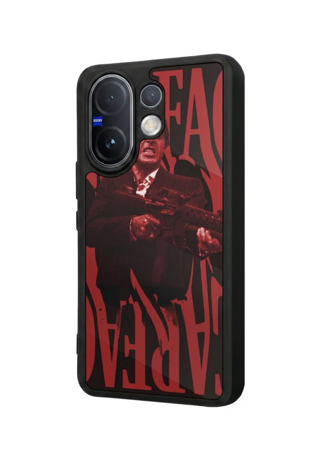 Vivo V60 Uyumlu Scarface Tasarımlı Glossy Premium Kılıf