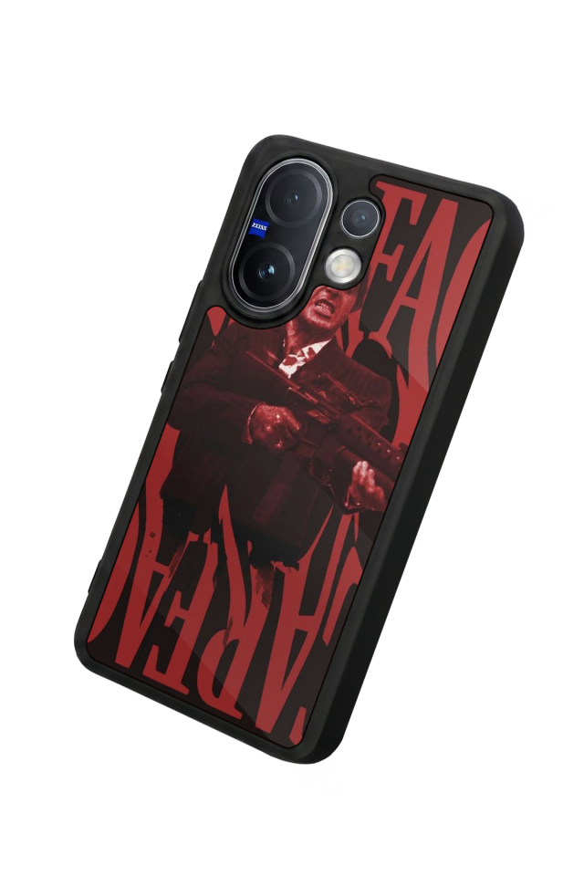 Vivo V60 Uyumlu Scarface Tasarımlı Glossy Premium Kılıf