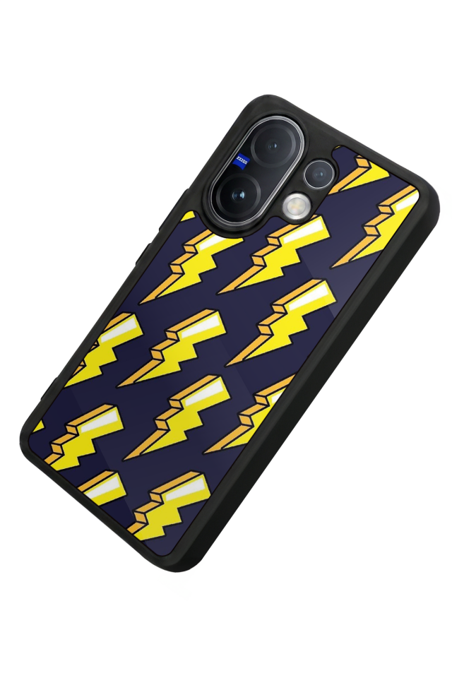 Vivo V60 Uyumlu Simsek Tasarımlı Glossy Premium Kılıf