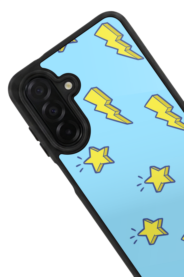 Samsung Galaxy A56 Uyumlu Simsek Tasarımlı Glossy Premium Kılıf