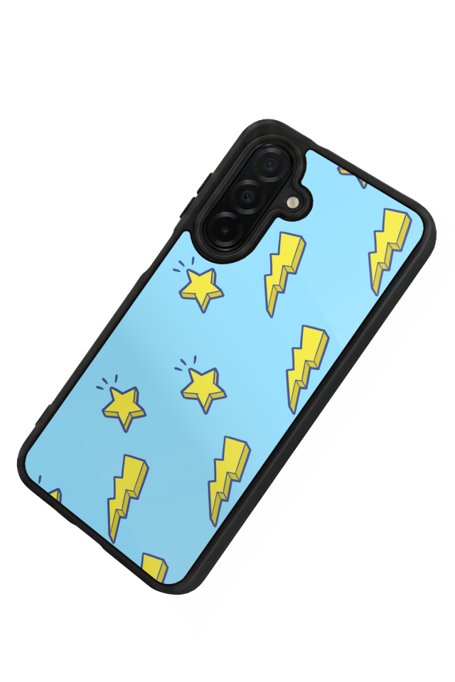 Samsung Galaxy A56 Uyumlu Simsek Tasarımlı Glossy Premium Kılıf