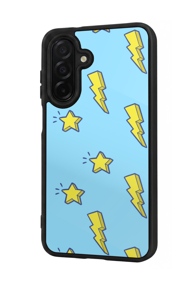 Samsung Galaxy A56 Uyumlu Simsek Tasarımlı Glossy Premium Kılıf