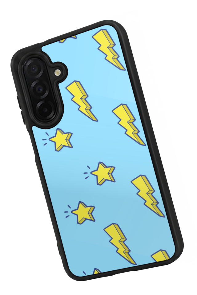 Samsung Galaxy A56 Uyumlu Simsek Tasarımlı Glossy Premium Kılıf