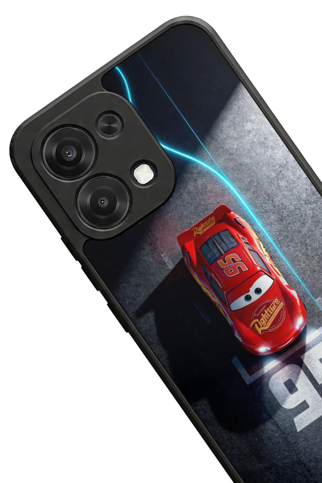 Oppo A6 Pro Uyumlu Şimsek McQueen Tasarımlı Glossy Premium Kılıf