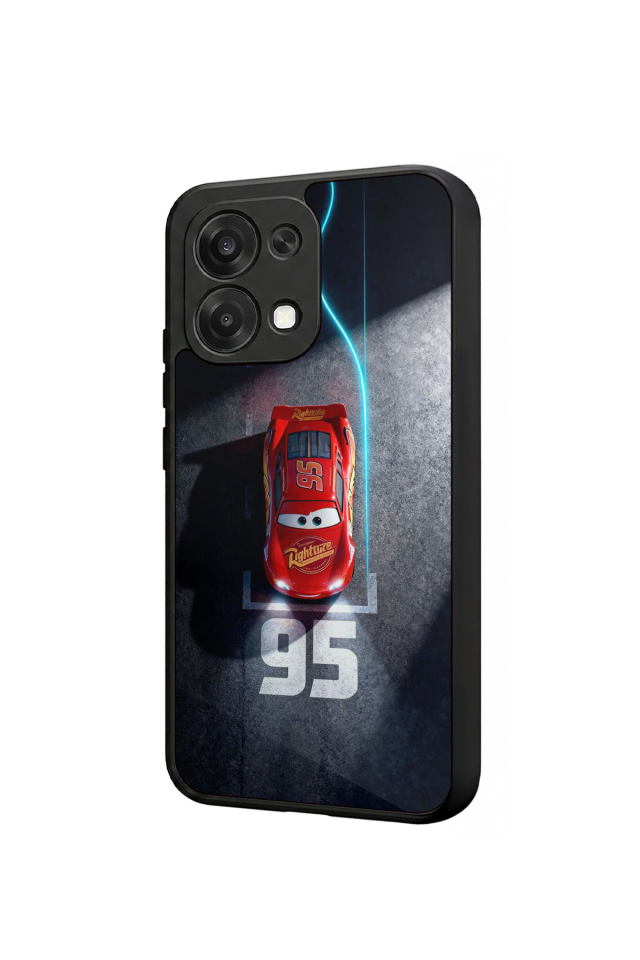 Oppo A6 Pro Uyumlu Şimsek McQueen Tasarımlı Glossy Premium Kılıf