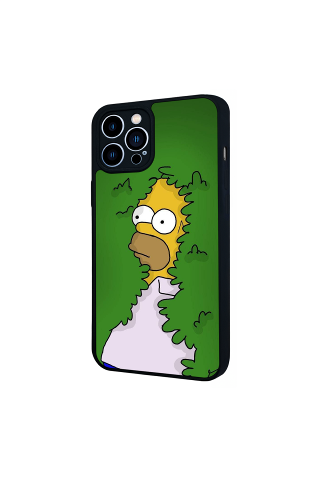 iPhone 12 Pro Max Uyumlu The Simpsons Tasarımlı Glossy Premium Kılıf