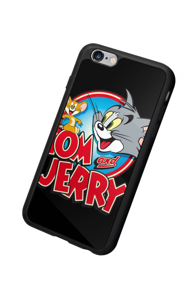 iPhone 6s Plus Uyumlu Tom And Jerry Tasarımlı Glossy Premium Kılıf