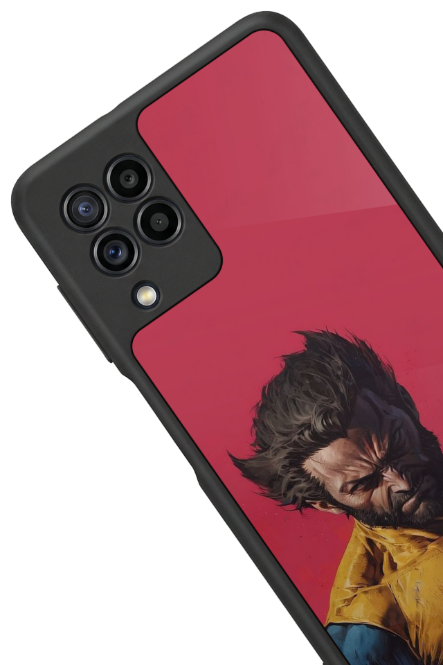 Samsung Galaxy M32 Uyumlu Wolverine Tasarımlı Glossy Premium Kılıf
