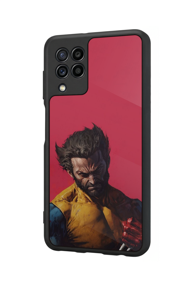 Samsung Galaxy M32 Uyumlu Wolverine Tasarımlı Glossy Premium Kılıf