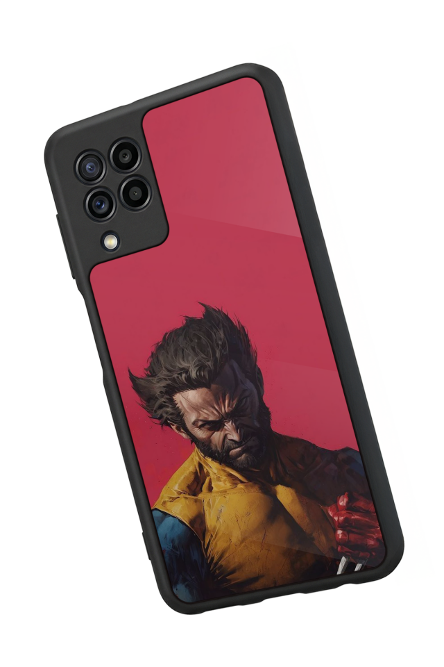 Samsung Galaxy M32 Uyumlu Wolverine Tasarımlı Glossy Premium Kılıf