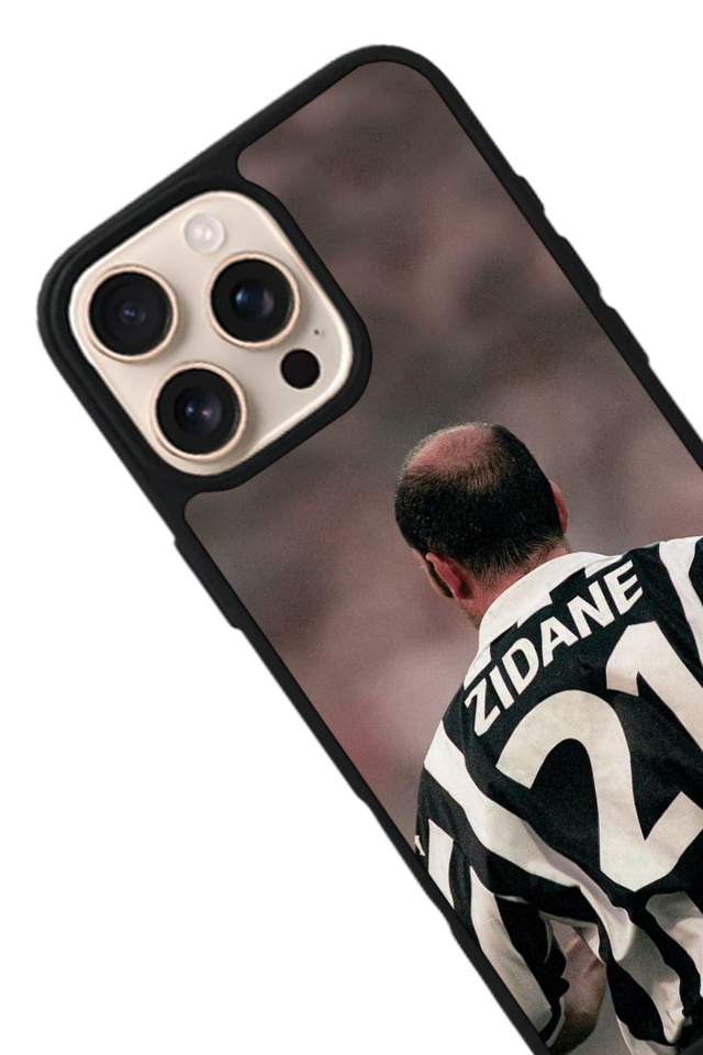 iPhone 15 Pro Max Uyumlu Zidane Tasarımlı Glossy Premium Kılıf