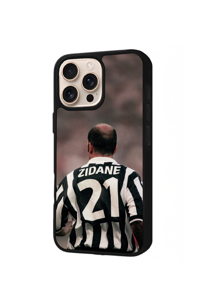 iPhone 15 Pro Max Uyumlu Zidane Tasarımlı Glossy Premium Kılıf