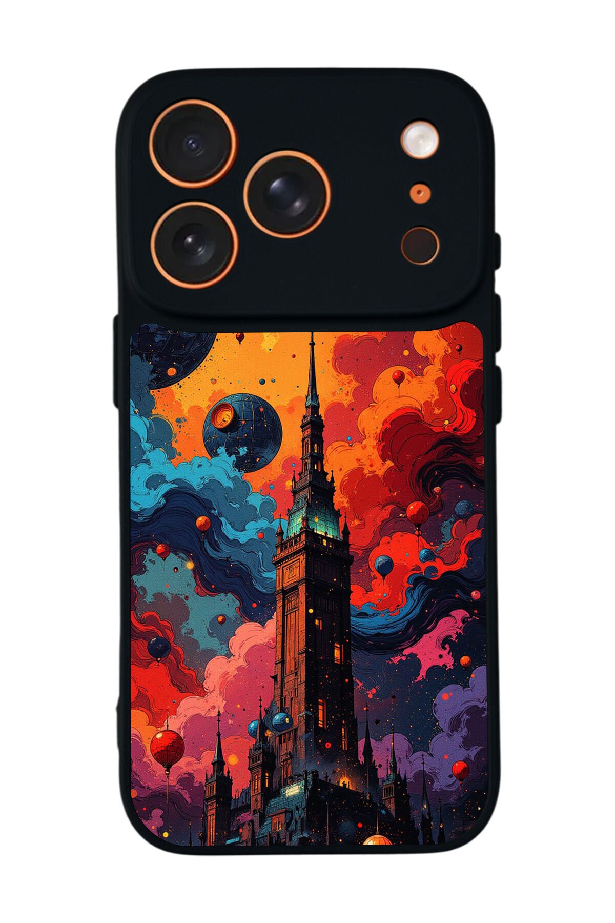 iPhone 17 Pro Uyumlu Abstract Tasarımlı Glossy Premium Kılıf