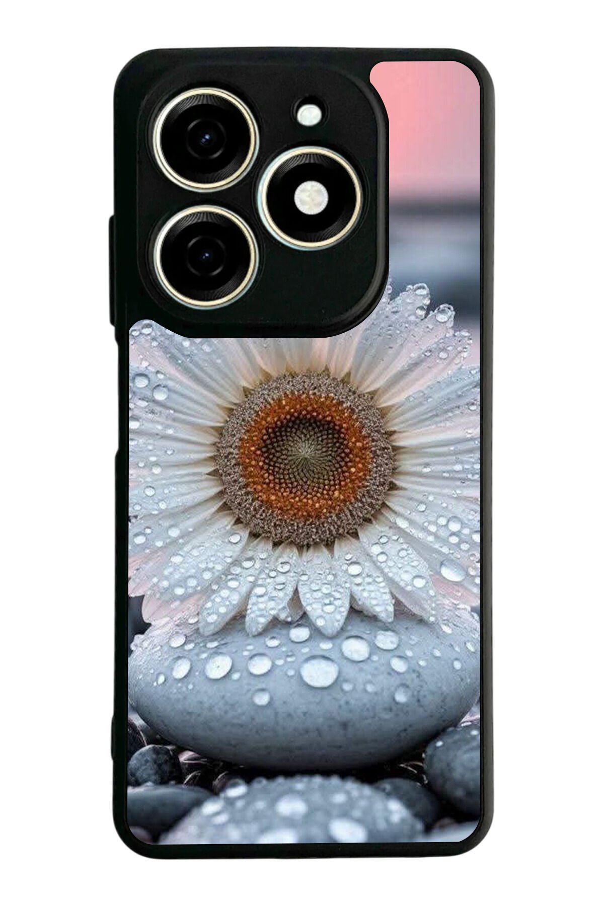 Infınıx Smart 8 Pro Uyumlu Cicek Tasarımlı Glossy Premium Kılıf