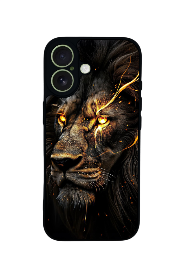 iPhone 17 Uyumlu Aslan Tasarımlı Glossy Premium Kılıf