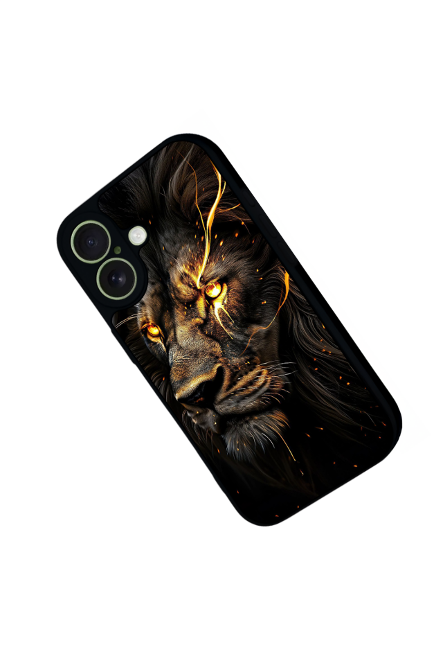 iPhone 17 Uyumlu Aslan Tasarımlı Glossy Premium Kılıf
