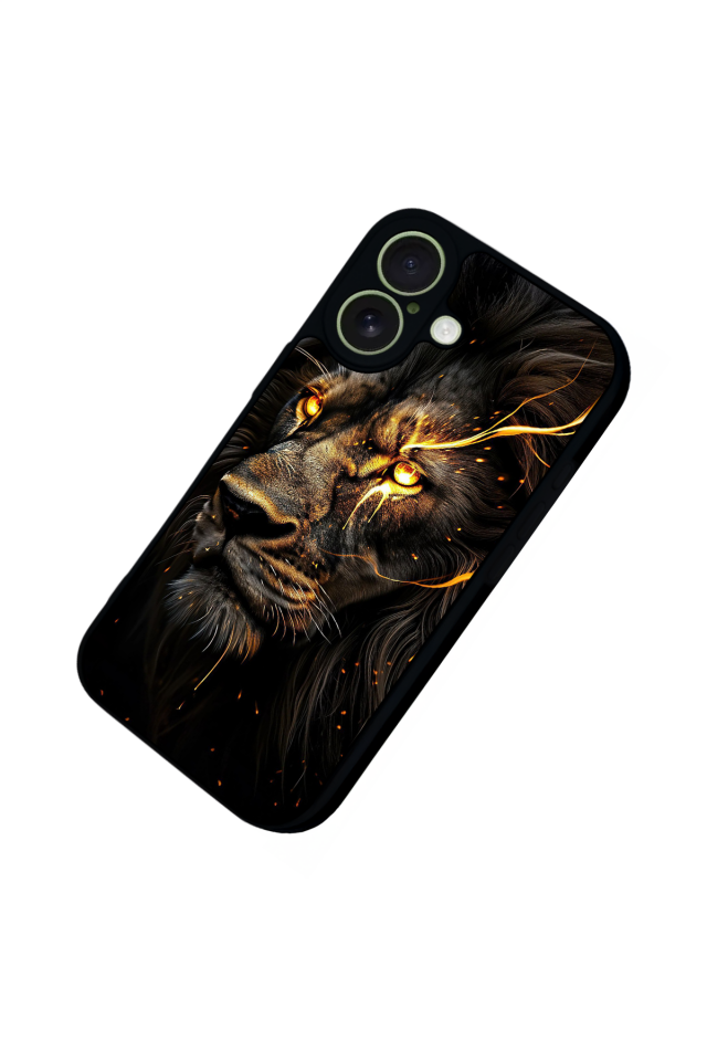 iPhone 17 Uyumlu Aslan Tasarımlı Glossy Premium Kılıf