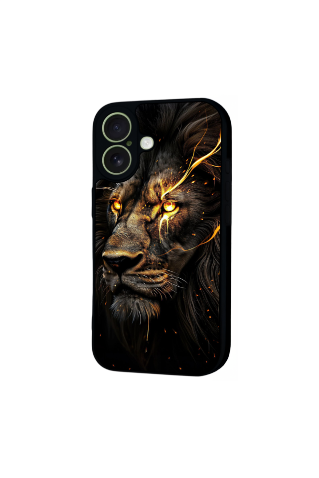 iPhone 17 Uyumlu Aslan Tasarımlı Glossy Premium Kılıf