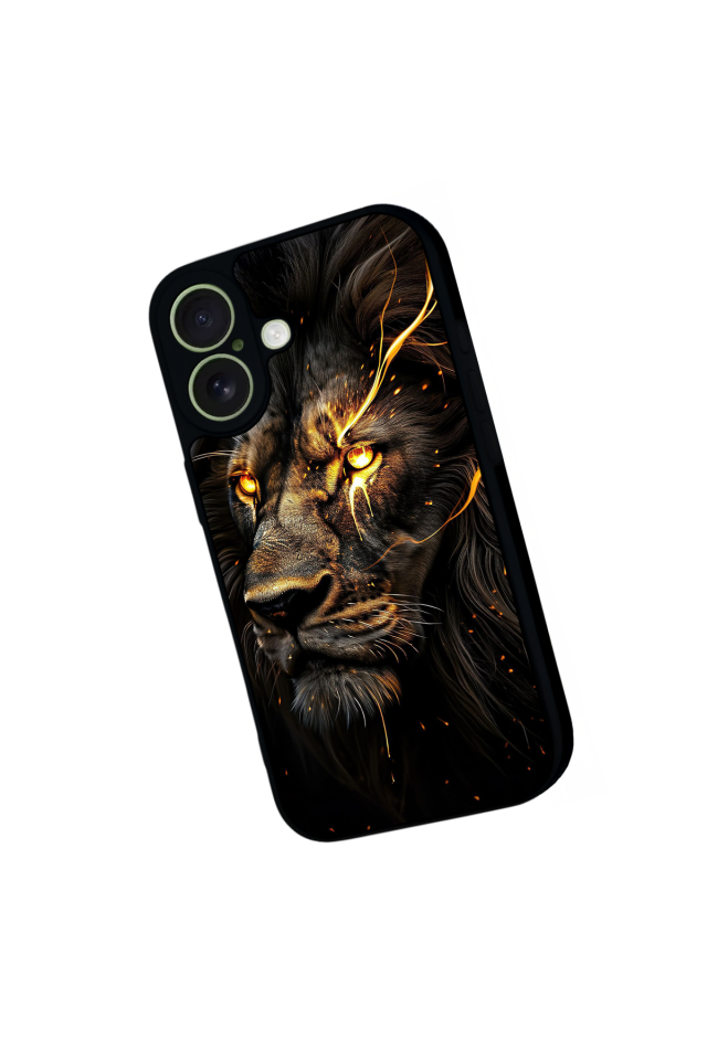 iPhone 17 Uyumlu Aslan Tasarımlı Glossy Premium Kılıf