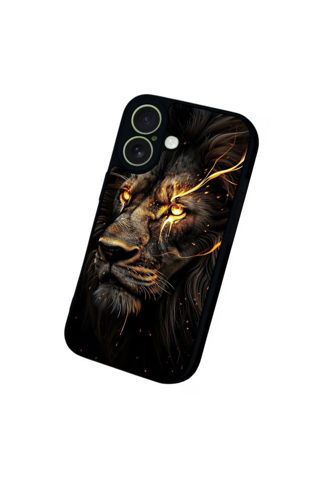 iPhone 17 Uyumlu Aslan Tasarımlı Glossy Premium Kılıf