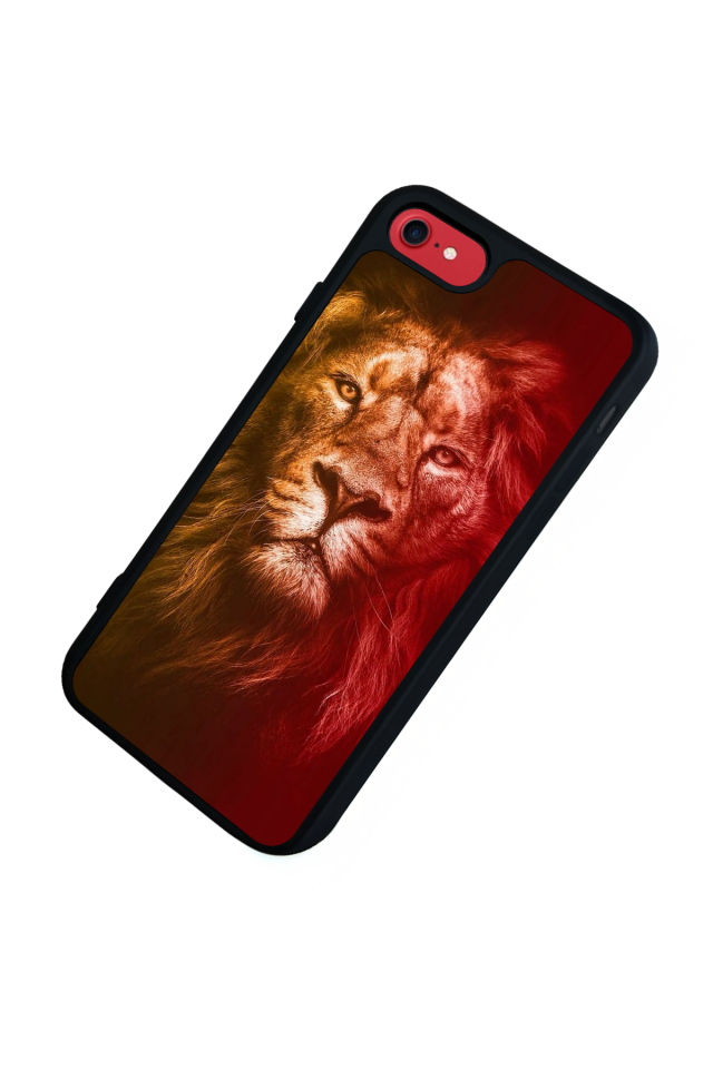 iPhone 7 Uyumlu Aslan Tasarımlı Glossy Premium Kılıf