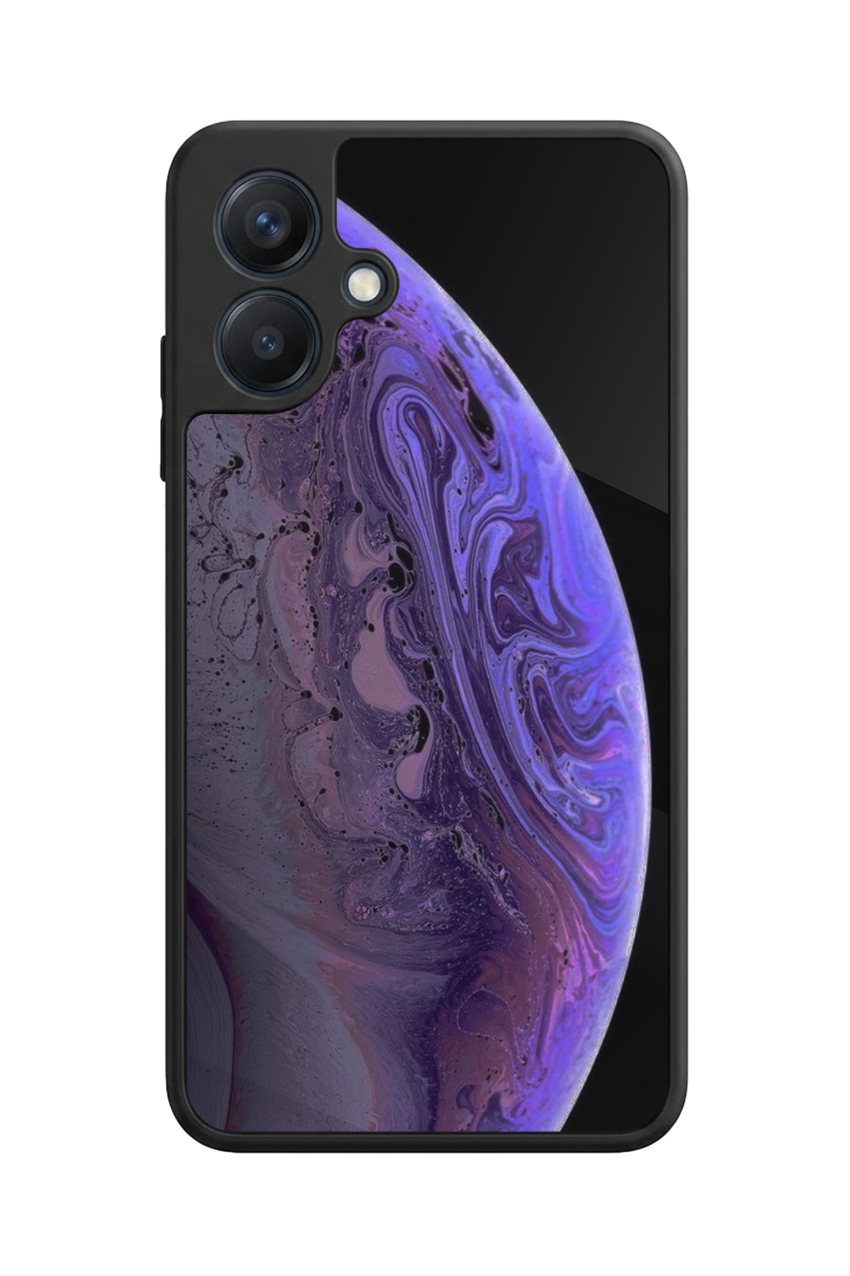 Samsung Galaxy A07 Uyumlu Ay Tasarımlı Glossy Premium Kılıf