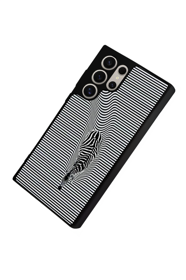 Samsung Galaxy S22 Ultra Uyumlu Çizgi Sanatı Tasarımlı Glossy Premium Kılıf