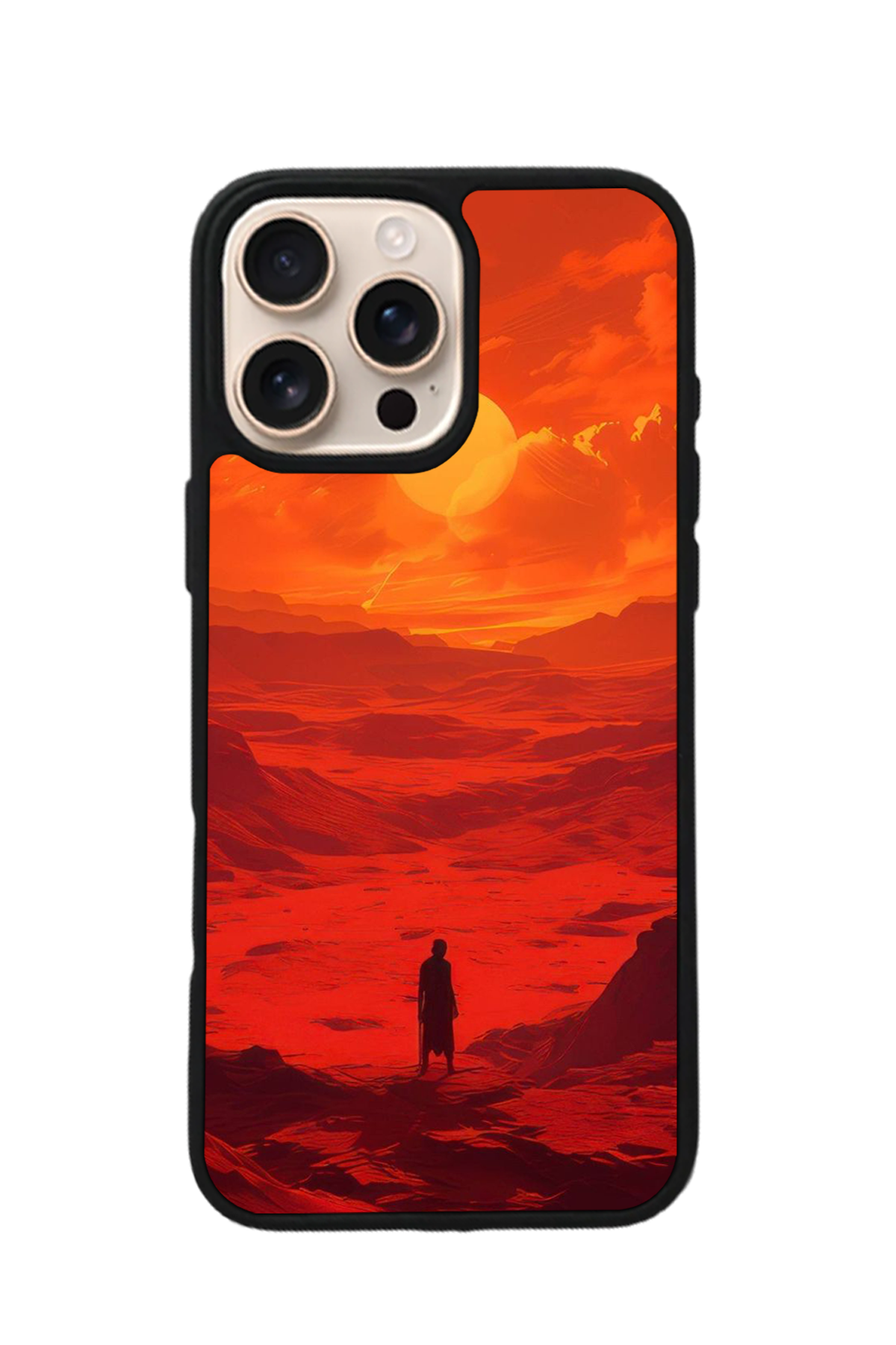 iPhone 16 Pro Max Uyumlu Gunes Tasarımlı Glossy Premium Kılıf