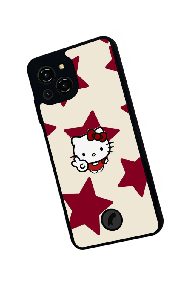 Reeder S23 Pro Max Uyumlu HelloKitty Tasarımlı Glossy Premium Kılıf