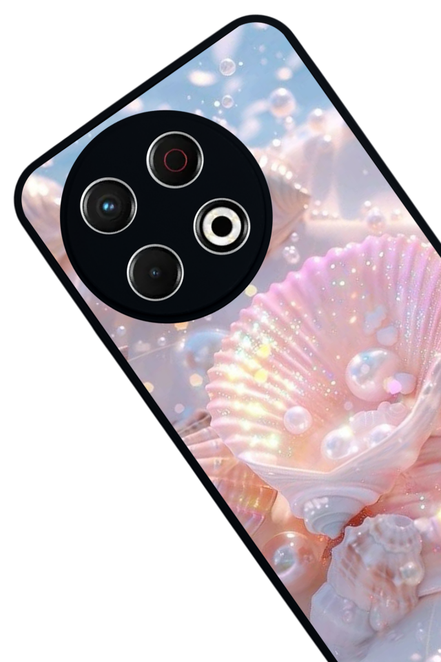 Tecno Spark 30 Pro Uyumlu  İnci Tasarımlı Glossy Premium Kılıf