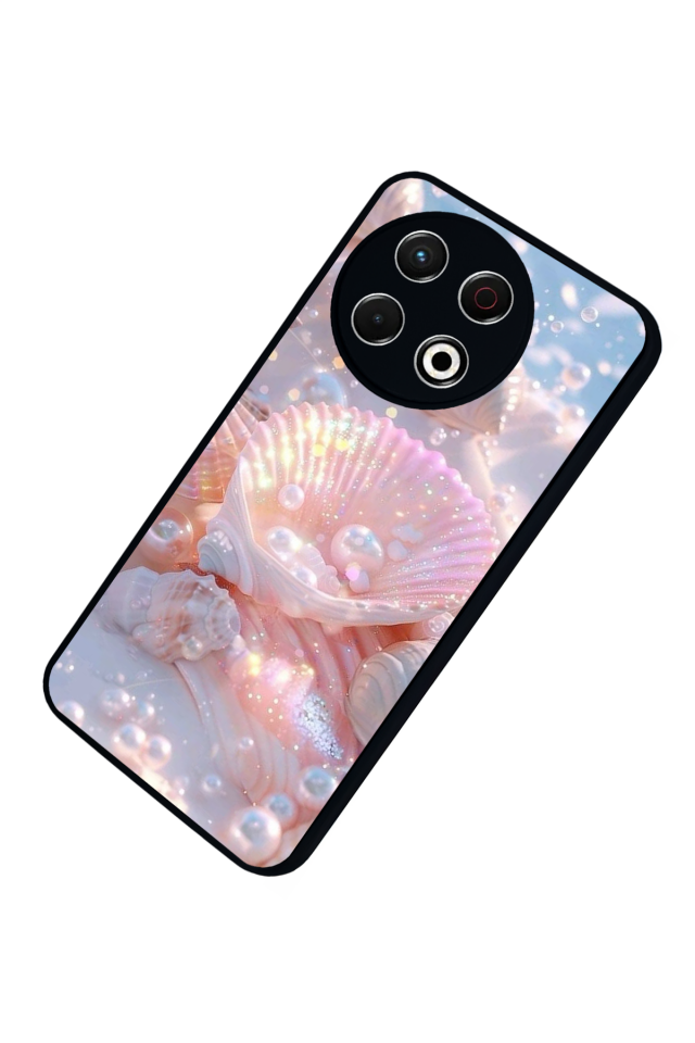 Tecno Spark 30 Pro Uyumlu  İnci Tasarımlı Glossy Premium Kılıf