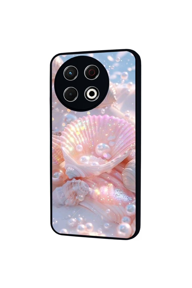 Tecno Spark 30 Pro Uyumlu  İnci Tasarımlı Glossy Premium Kılıf