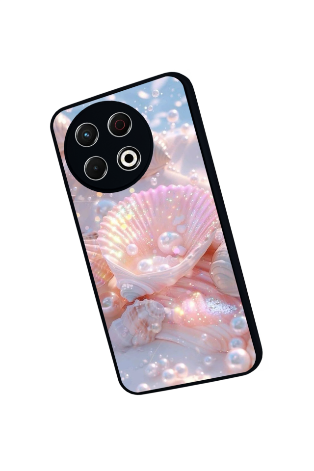 Tecno Spark 30 Pro Uyumlu  İnci Tasarımlı Glossy Premium Kılıf