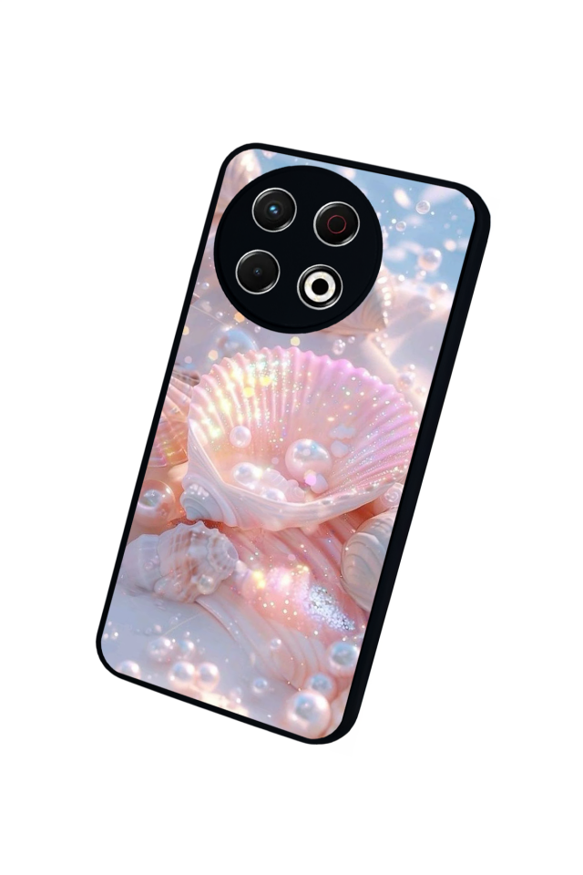 Tecno Spark 30 Pro Uyumlu  İnci Tasarımlı Glossy Premium Kılıf