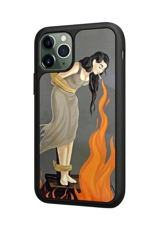 iPhone 11 Pro Max Uyumlu Kalp Love Tasarımlı Glossy Premium Kılıf