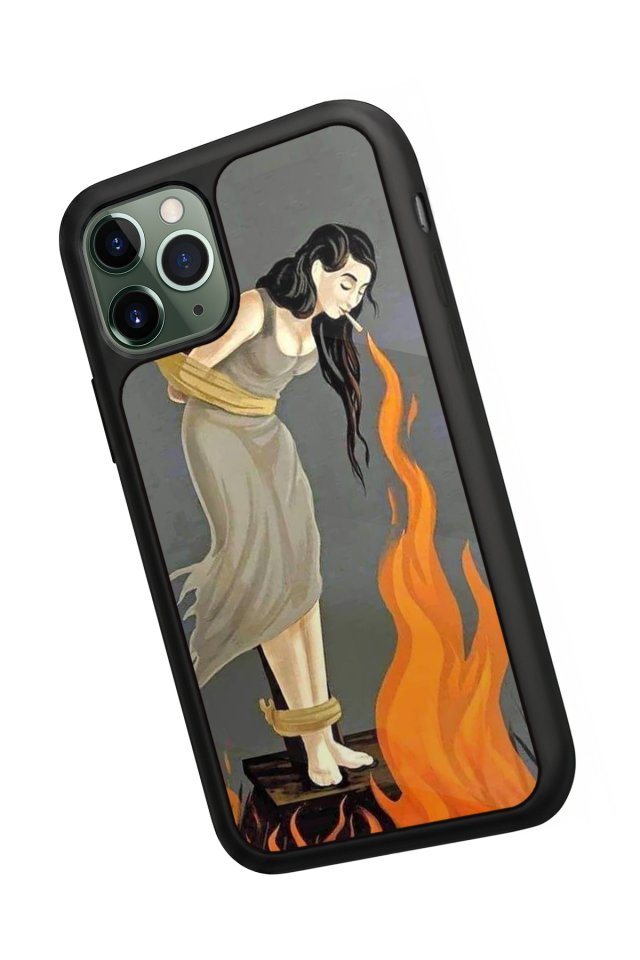 iPhone 11 Pro Max Uyumlu Kalp Love Tasarımlı Glossy Premium Kılıf