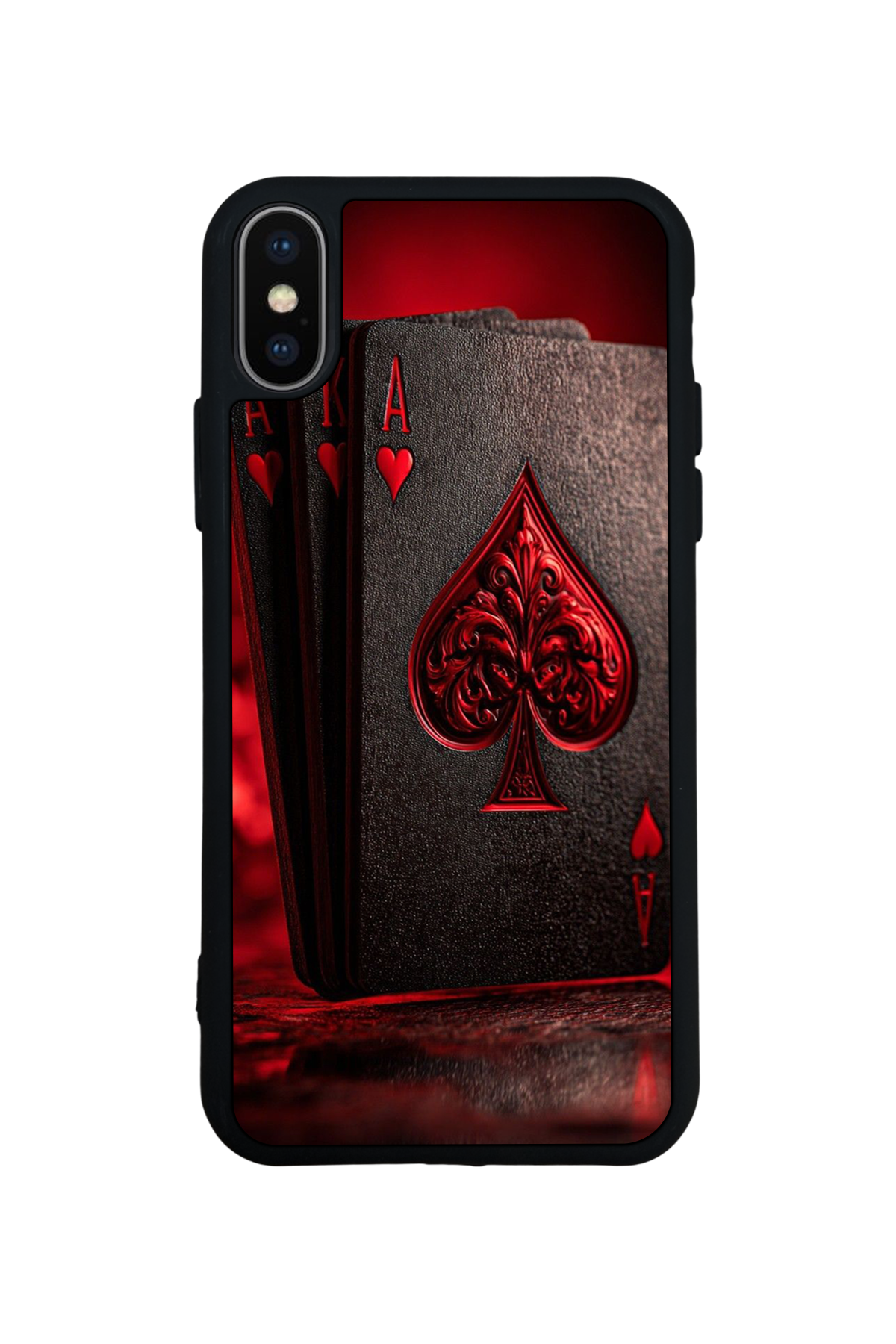 iPhone X/ XS Uyumlu Kart Tasarımlı Glossy Premium Kılıf