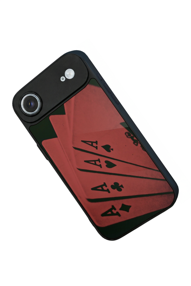 iPhone 17 Air Uyumlu Kart Tasarımlı Glossy Premium Kılıf