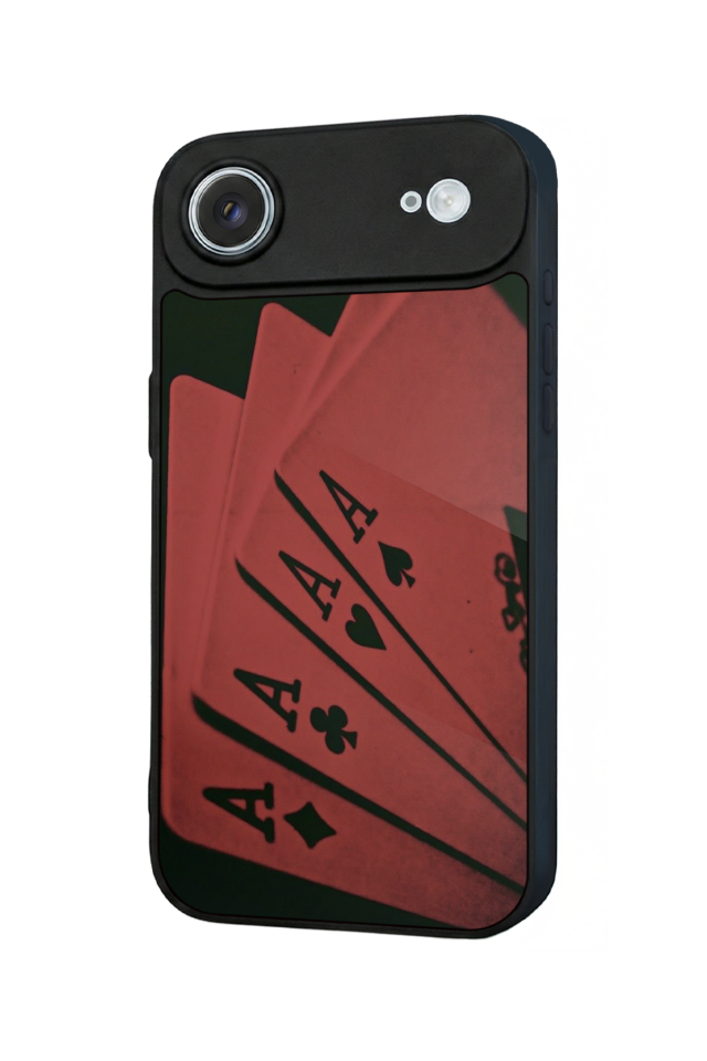 iPhone 17 Air Uyumlu Kart Tasarımlı Glossy Premium Kılıf