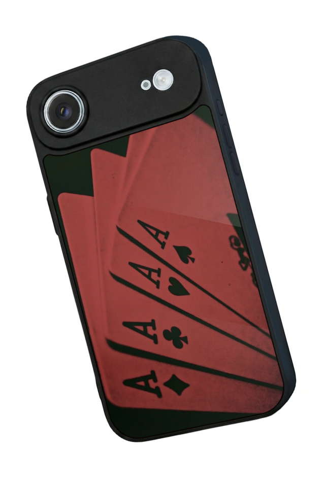 iPhone 17 Air Uyumlu Kart Tasarımlı Glossy Premium Kılıf